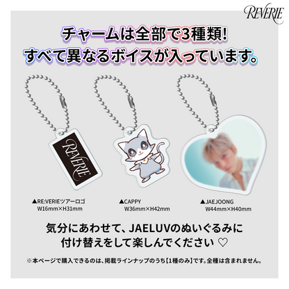 ［ご自宅配送］【ボイス付き】Touched Heart Voice ぬいぐるみチャーム　JAEJOONG